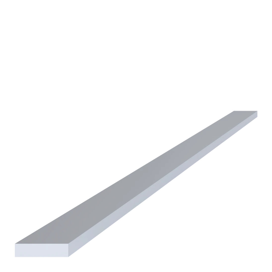 Al pásovina 20 x 5 x 6000 mm, bez povrchovej úpravy