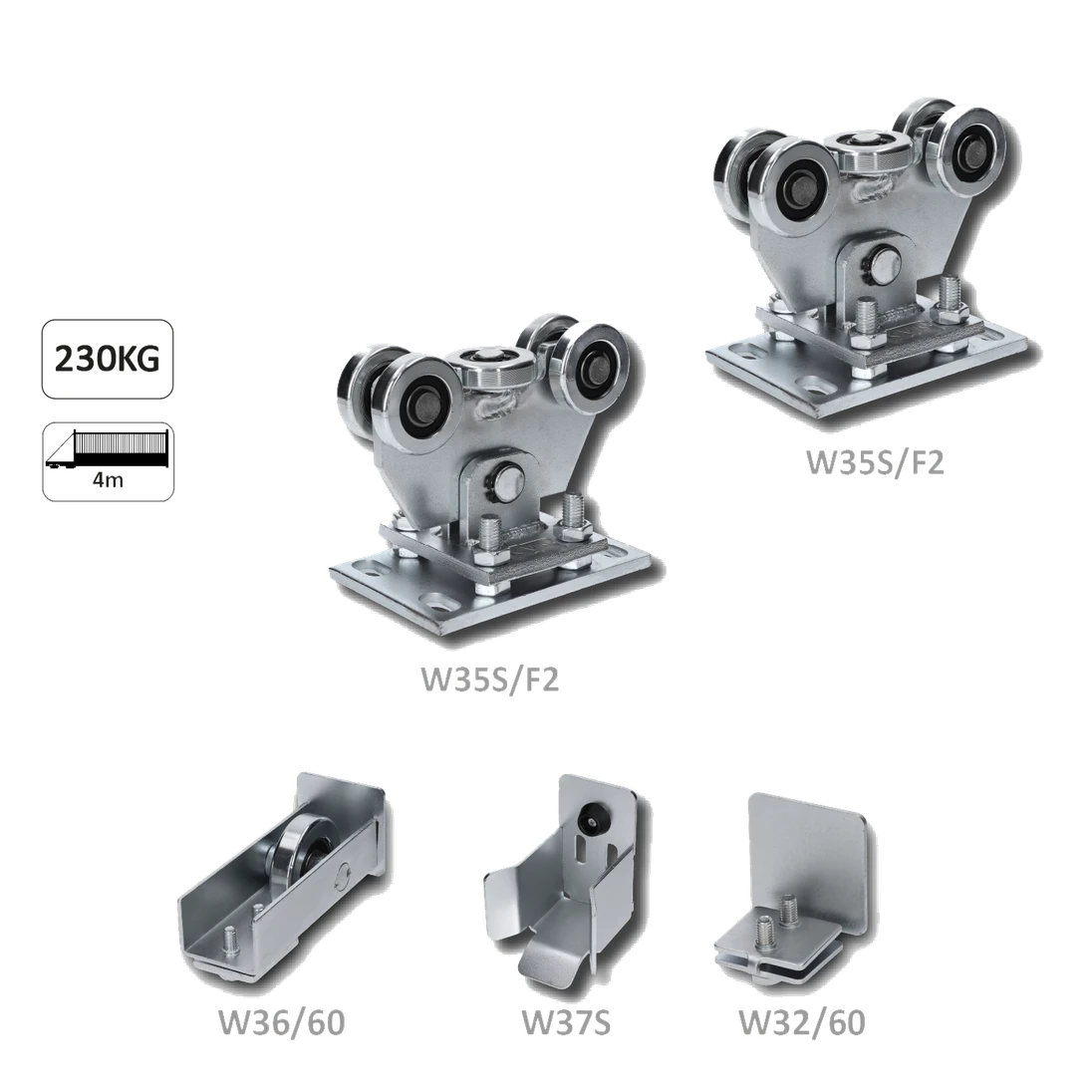 Samonos bez profilu do 230 kg/4 m, profil 60 x 60 mm