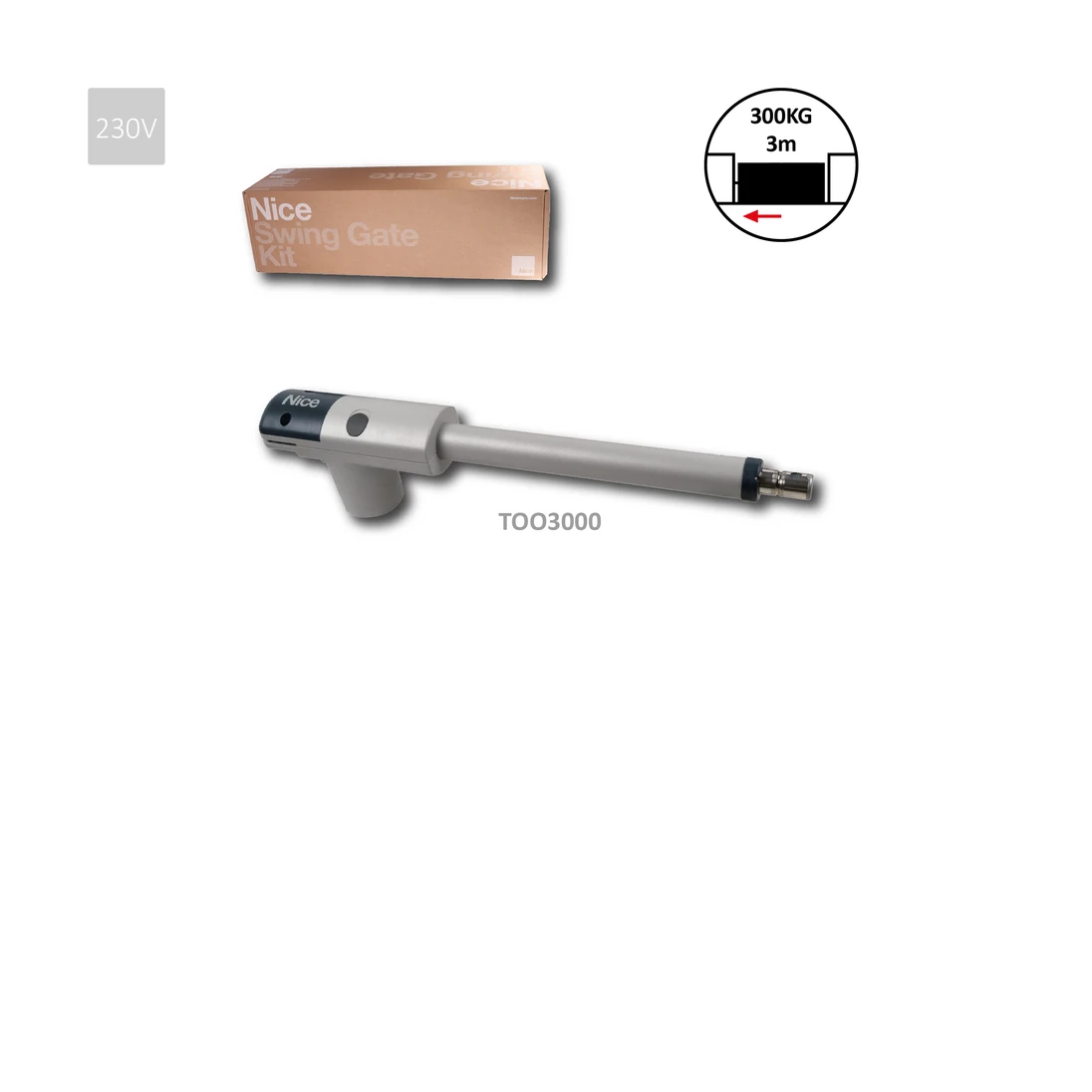 TOO pohon pre krídlovú bránu do 3 m/krídlo