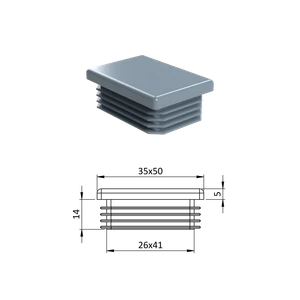 Krytka plastová 35 x 50 mm - slide 0