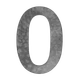 Číslo domové 0, 170 x 90 mm, zdobené, bez úpravy