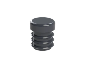 Vnútorná krytka guľatá ø 16 mm, plastová, antracit - slide 1