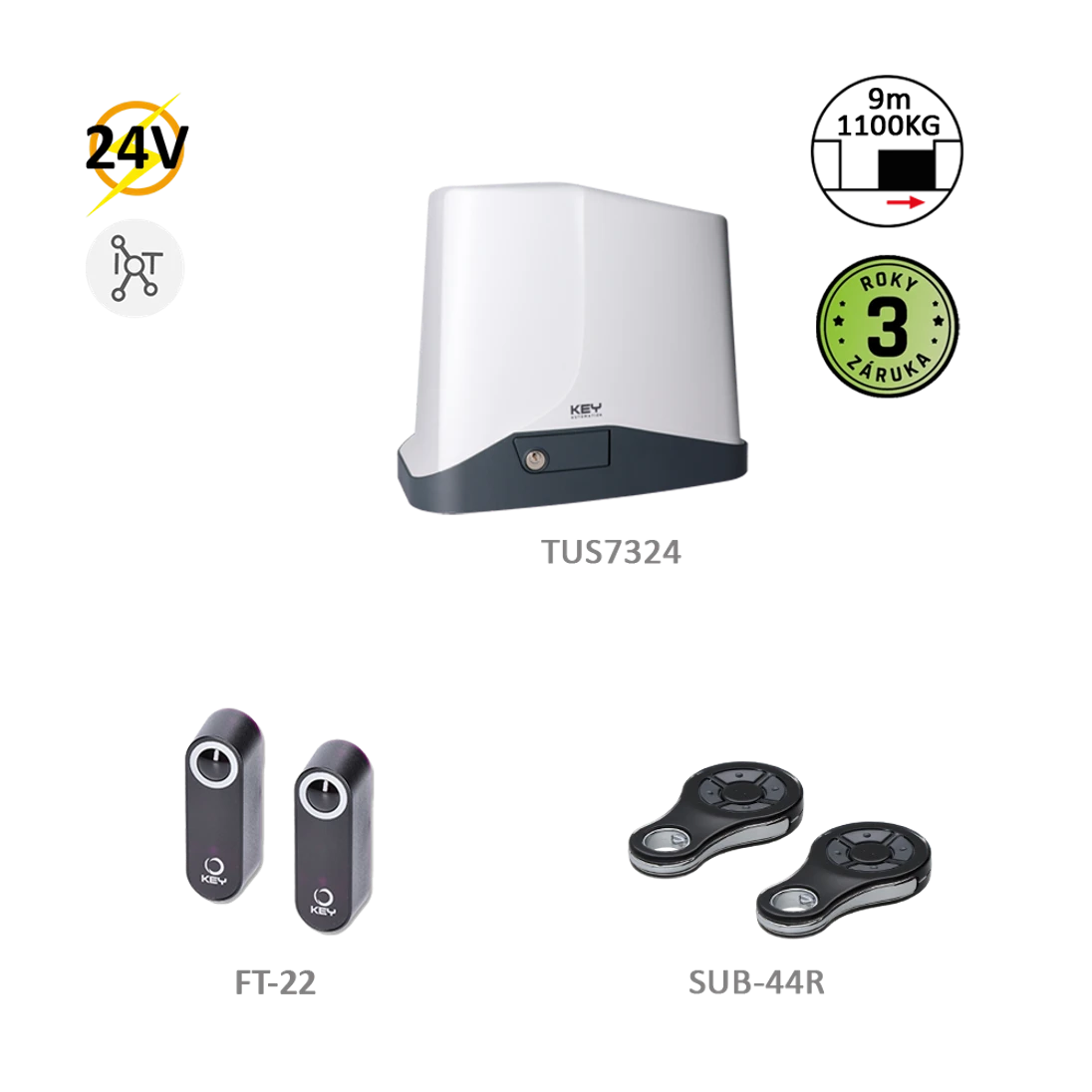 900KTUS11324KS TURBO S KIT pre posuvné brány do 1100 kg