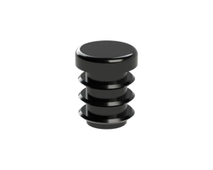 Vnitřní krytka kulatá ø 12 mm, plastová, černá - slide 1