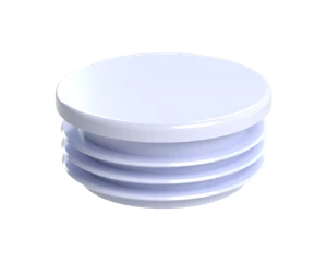 Vnitřní krytka kulatá ø 50 mm, plastová, bílá - slide 1
