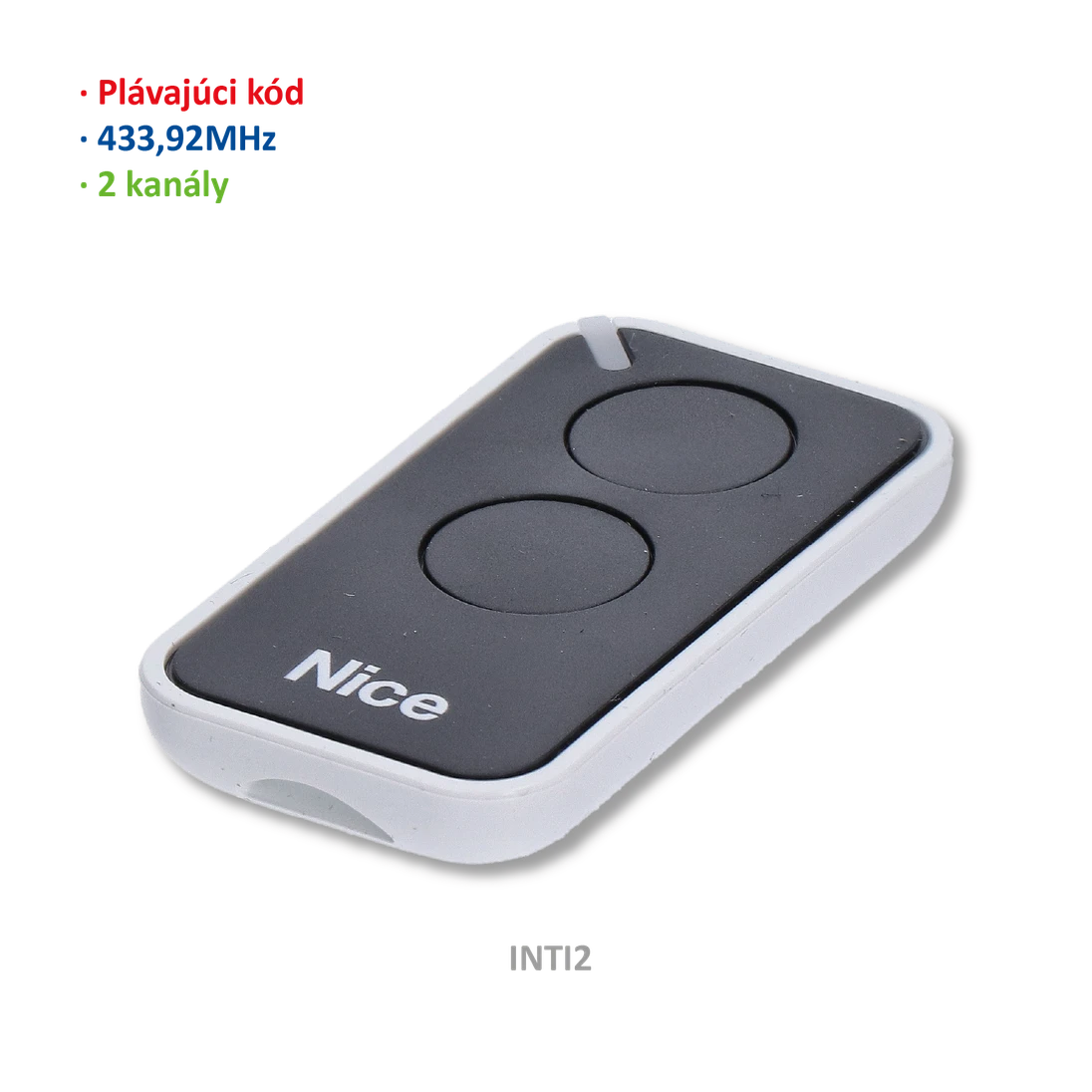 Vysielač ERA 2-kanálový, 433 MHz, plávajúci kód, čierny