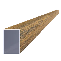 Hliníkový profil 60 x 40 x 1 x 6000 mm, štruktúra ORECH