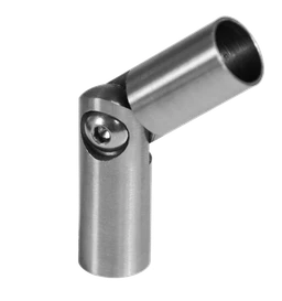 Spoj s kĺbom, ø 12 mm (0-100°), brúsená nerez AISI 304