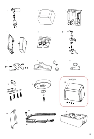 041A0274 plastový kryt pohonu AA250EV - slide 0