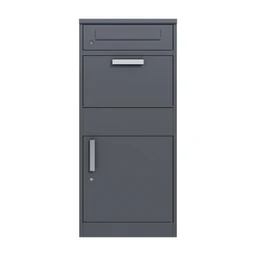 Box na balíky s poštovou schránkou, RAL 7016 (antracit)