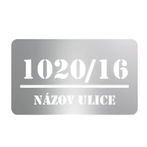 Domové číslo, vzor 005, bez povrchovej úpravy - slide 1