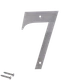 Číslo domové 7, s dierami, brúsená nerez AISI 304