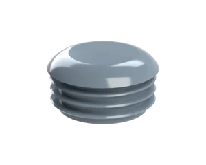 Vnútorná krytka guľatá ø 40 mm, plastová, sivá - slide 1