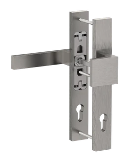 Hliníkový set so štítom kľučka/guľa, brúsený elox