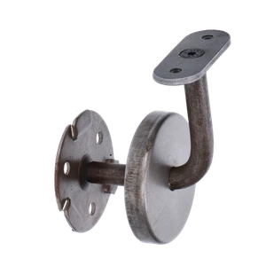 Držiak madla na stenu s krytkou, odsadenie 73 mm, bez úpravy - slide 1