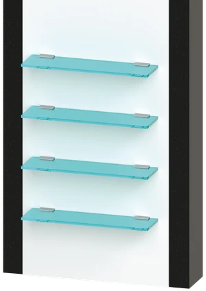 Držiak police pre sklo 8 - 10 mm, brúsená nerez AISI 304 - slide 3