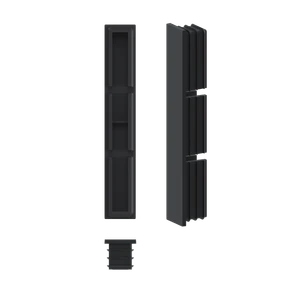 Plastová zátka k hliníkovej lamele, rozmer 16 x 100 mm,RAL7016 - slide 0