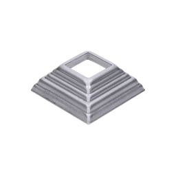 Krytka plechová, 90x90x29mm, díra: 32x32mm