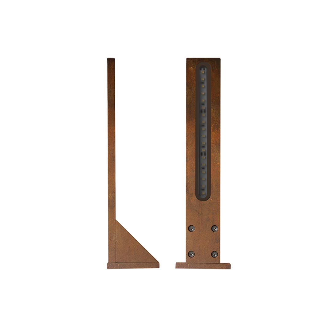 Venkovní LED osvětlení VERTICAL, barva CORTEN, H-246mm