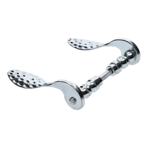 Kľučka, osadenie ø 19 mm, 85 x 125 mm, biely zinok - slide 0