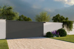 Posuvná brána, hliníková, bez zámku, 4000 x 1862 mm - slide 2