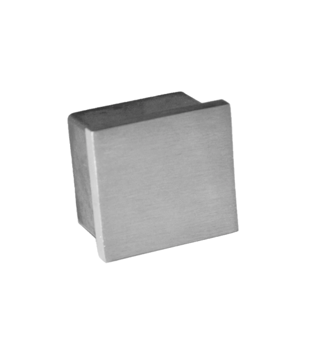 Ukončenie na jokel 25 x 25 mm, brúsená nerez AISI 304