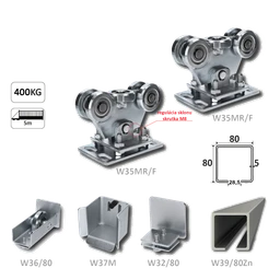Samonos do 400 kg/5 m, profil 80 × 80 × 5 mm, Zn