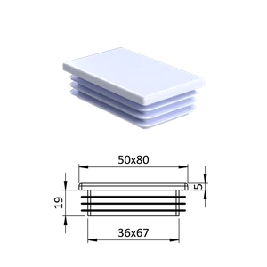 Krytka plastová 50 x 80 mm - slide 0