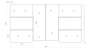 Spojka na hranol 100 x 100 mm, pozinkovaná oceľ - slide 2