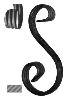 Esko 170 x 80 x 45 mm, hladký profil 12 x 6 mm, široké rozkování