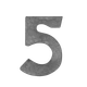 Číslo domové 5, 120 x 80 x 3 mm, zdobené, bez úpravy