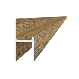 UT profil 20.5x44mm, L-6000mm, práškový lak, struktura OŘECH