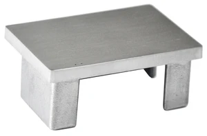 Ukončení - zátka na jekl (60x40x2.0) mm broušená nerez K320 / AISI304 - slide 0
