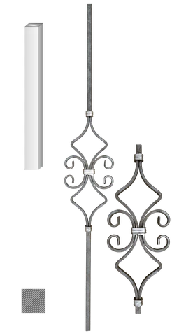 Tyč 140 x 1000 mm z profilu 12 x 12 mm