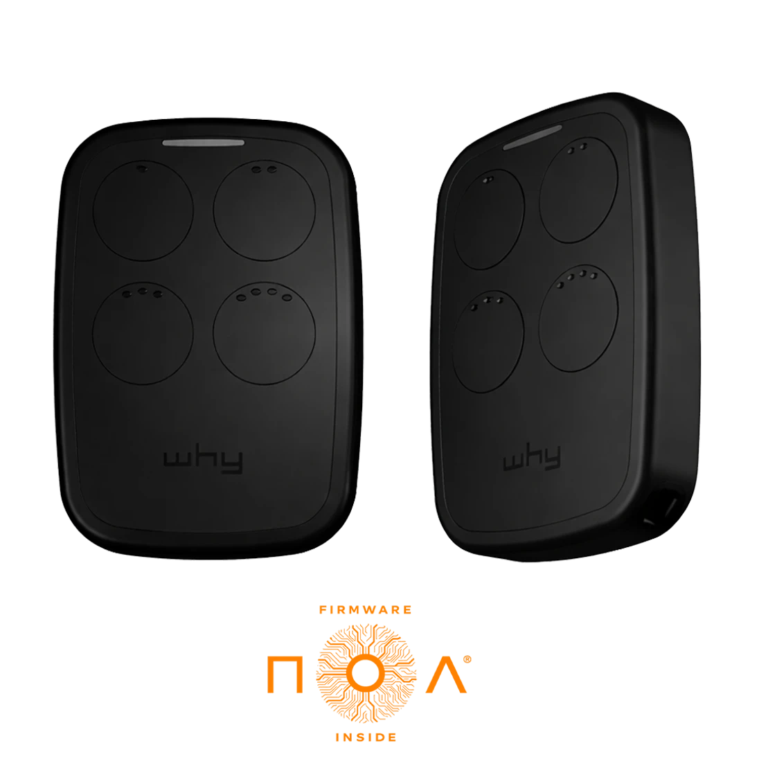 Vysielač Evo2 NOA 4-kanál, 433/868 MHz, čierny