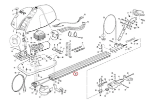 BPA0331A.4565 hliníková šína L = 2950 mm pre SPIDO - slide 0