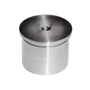 Spodok držiaka madla, lepiaci na ø 42,4 mm, brúsená AISI 304 - slide 0