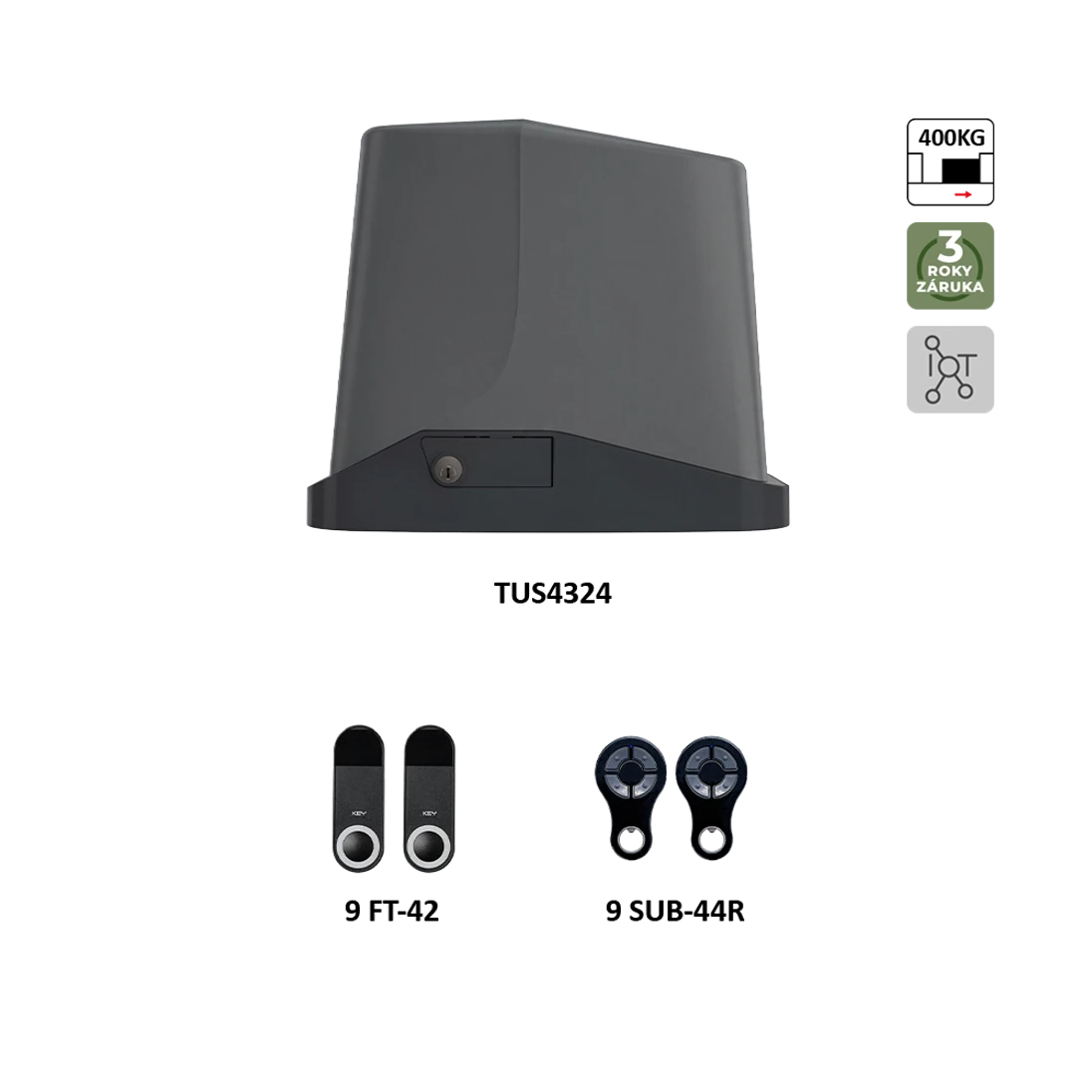 900KTUS4324KSD TURBO S KIT pre posuvné brány do 4,5 m/400 kg