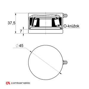 Ložiskový záves ø 45 mm - slide 1