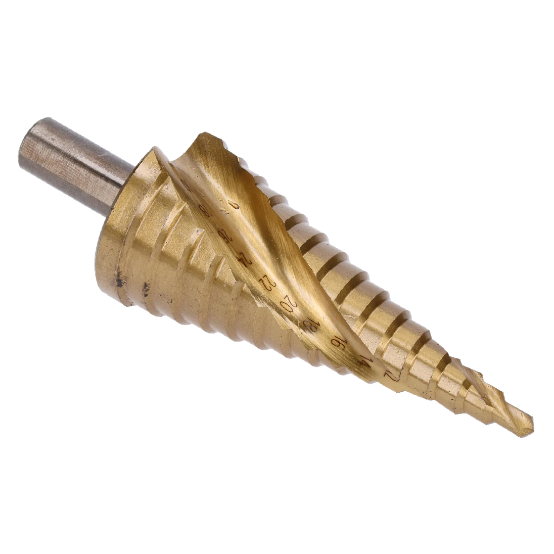 Stupňovitý kuželový vrták HSS 4341 TiN 4 - 32 mm