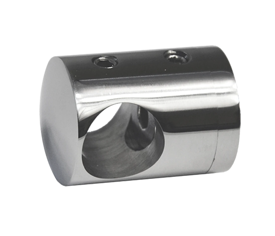 Držiak tyče ø 14 mm, plochý, leštená nerez AISI 304