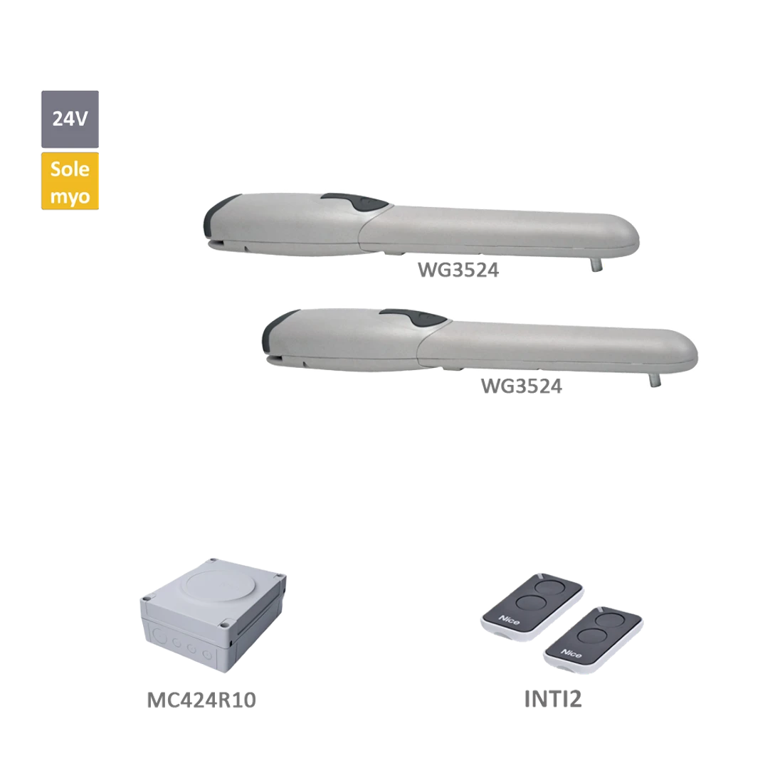 WG3524KCE sada pre dvojkrídlovú bránu do 3,5 m/krídlo