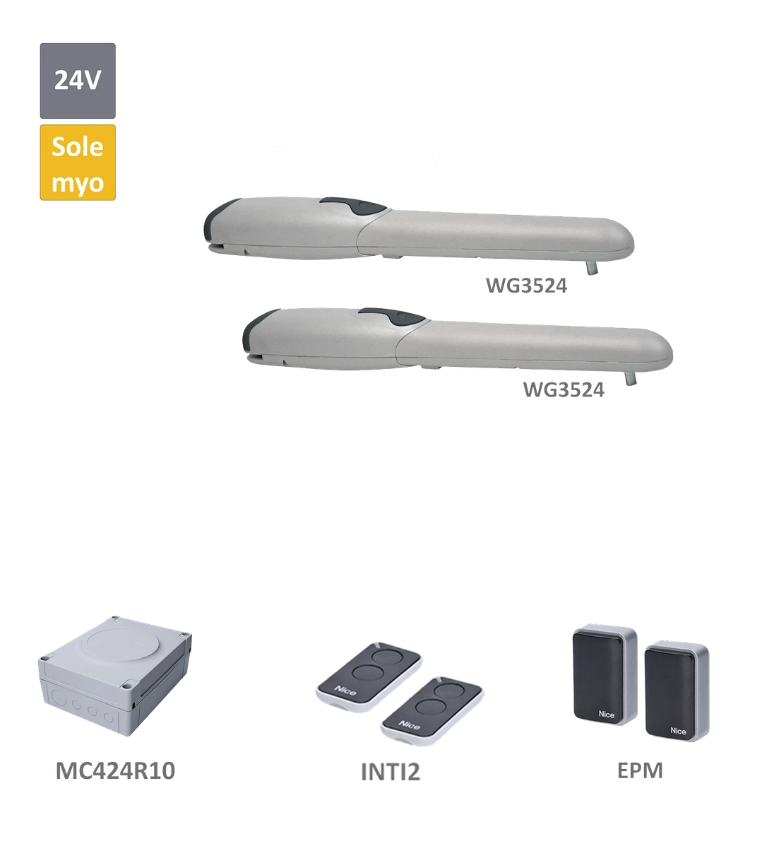 WINGO sada pre dvojkrídlovú bránu do 3,5 m/krídlo