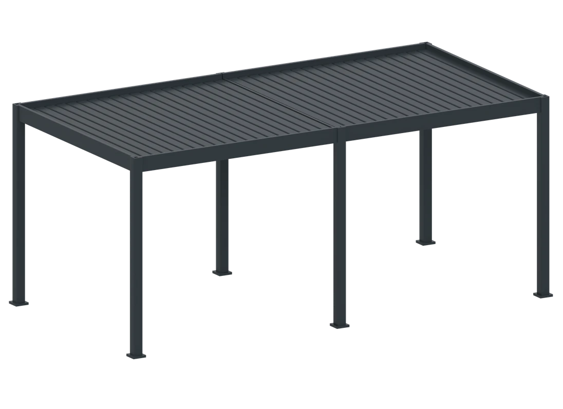 Bioklimatická pergola, hliníková 3 x 6 m, volně stojící