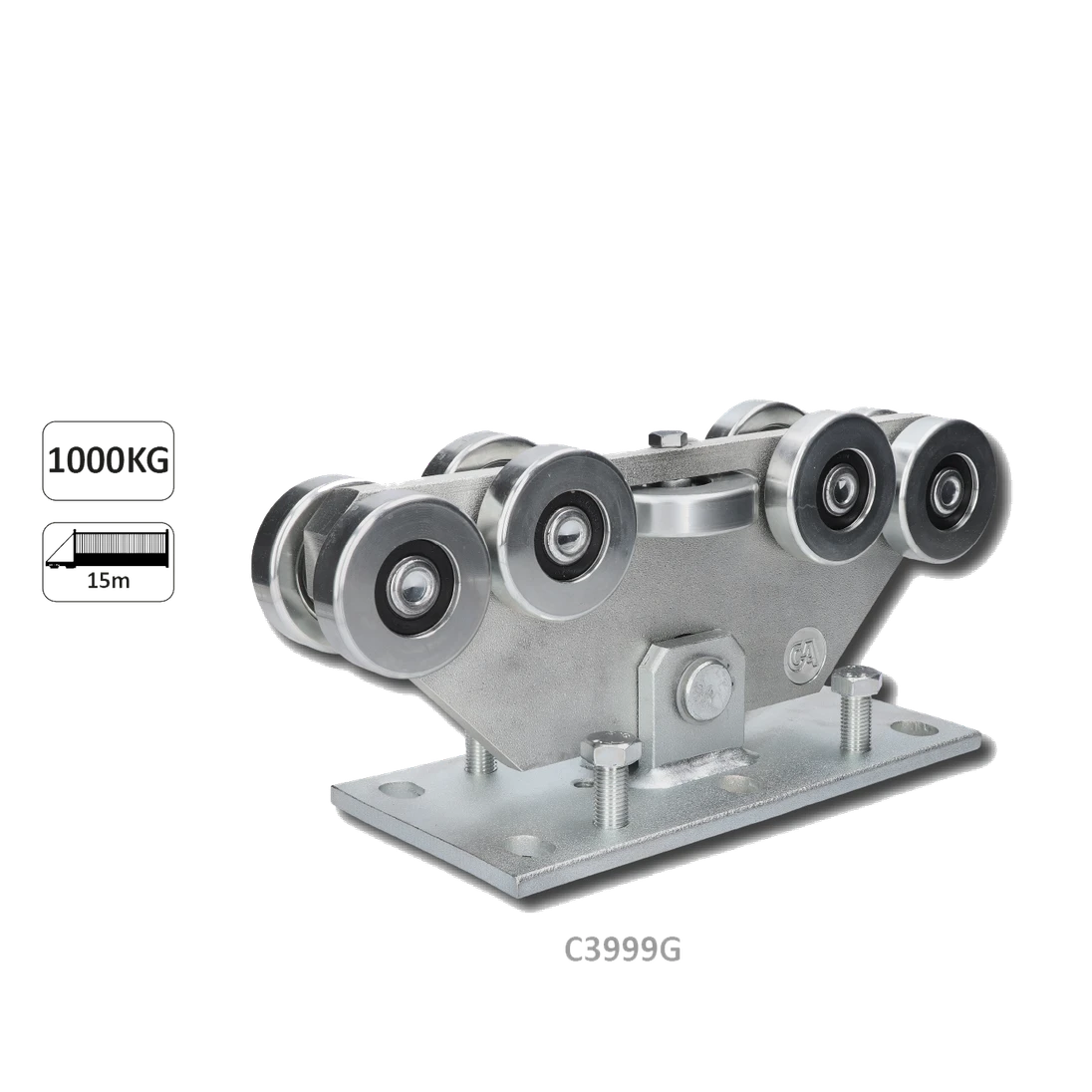 Vozík GRANDE do 1000 kg, pevný, profil 140 x 140 mm