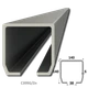 C profil GRANDE, 140 x 140 x 6 x 6000 mm, pozinkovaný