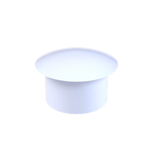 Vnútorná krytka guľatá ø 13 mm, otvor ø 10 mm, biela, plast - slide 1