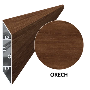 Al profil 108 x 16 x 6000 mm, lak se strukturou OŘECH - slide 0