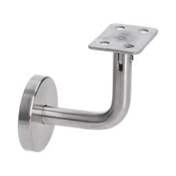 Držiak madla na stenu, Nastaviteľný, brúsená AISI 304