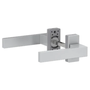 Hliníkový set kľučka/kľučka, strieborná farba - slide 0